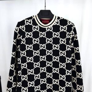 Gucci GG Wool Boucle Jacquard Jumper Black | AAA Replica UK Sale