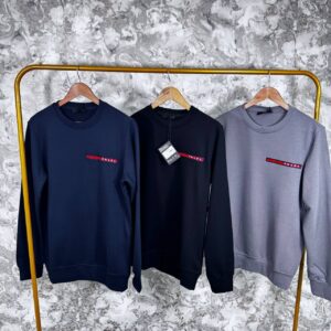 Prada Stretch-Woven Recycled Polyester Logo Patch jumper AAA replica UK - men's women's different colours
