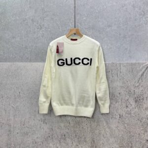 Gucci Crewneck Logo-Embroidered Wool jumper AAA replica UK - men's women's 2 colours designer reps