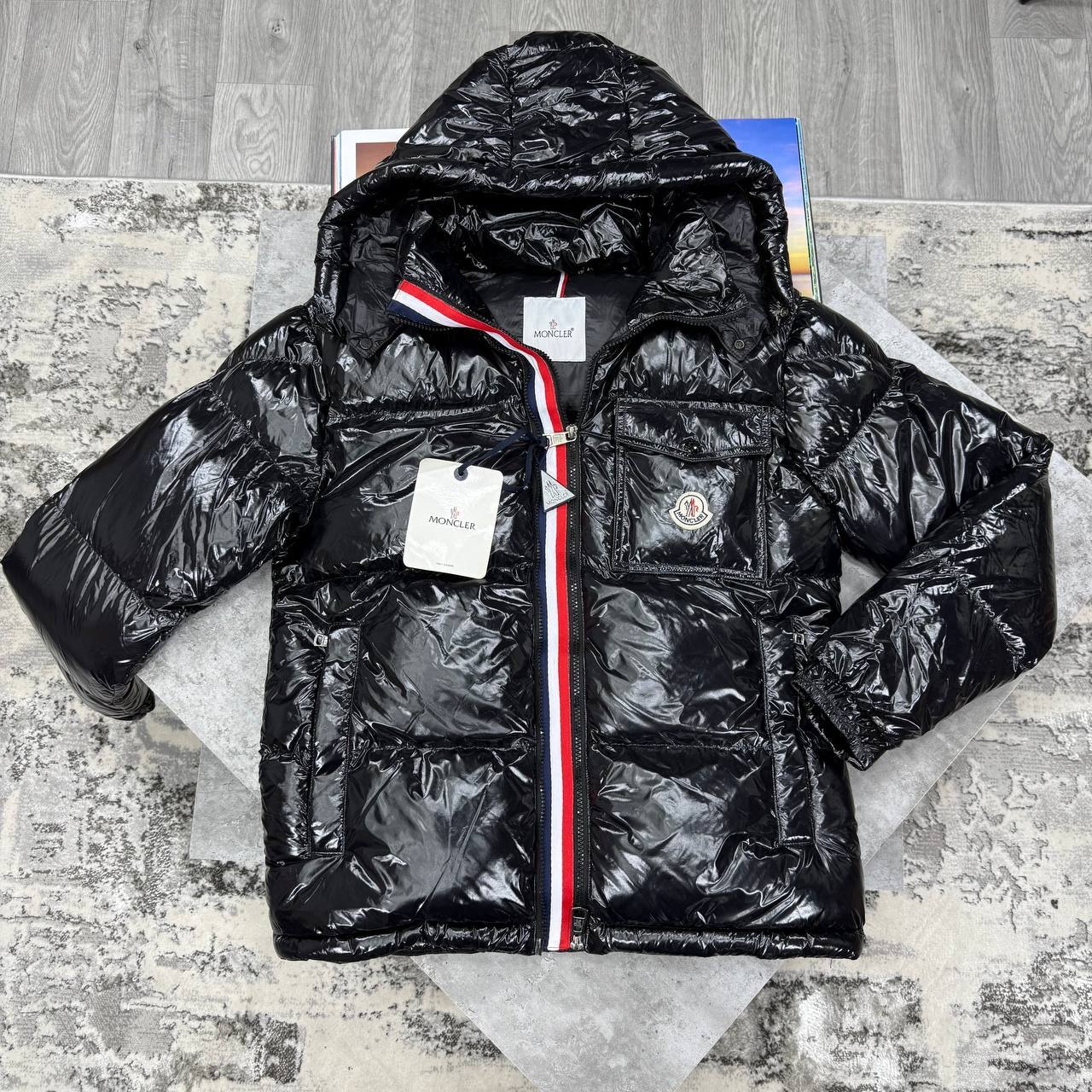 photo 5803171781441948595 y Moncler Montbeliard Hooded Short Down Puffer jacket black AAA replica UK - designer reps sale