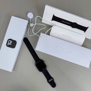 Apple Watch Series 10 Space Gray Aluminum Case Black AAA replica smart watch UK - designer reps sale
