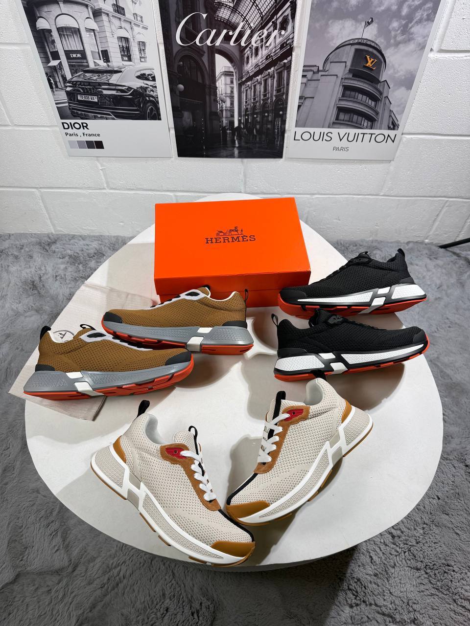 photo 5807509088525553081 y Hermes Heros Sports Casual Fashion sneakers AAA replica UK - men's different colours designer reps sale