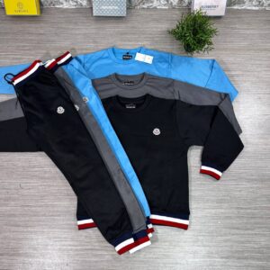 Moncler Cotton Tricolor Striped tracksuit men's AAA replica UK - different colours designer reps sale