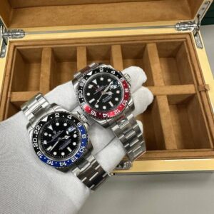Rolex GMT-Master II Pepsi vs Batman 2 colours AAA replica watch UK - men's designer reps sale