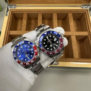 Rolex GMT-Master II Pepsi 2 different dial colours AAA replica watch UK - men's designer reps sale