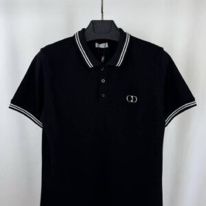 Dior CD Icon striped polo shirt men's AAA replica UK — 2 colours designer reps sale