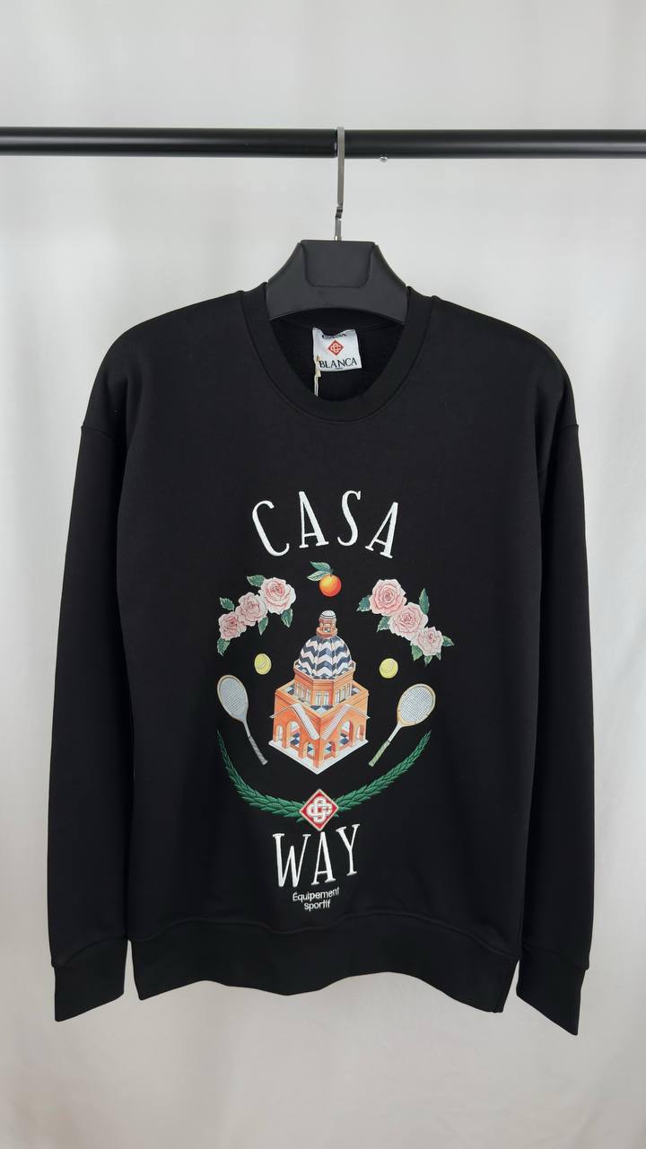 photo 5814549931493100913 y Casablanca Casa Way crewneck jumper AAA replica UK — men's women's 2 colours designer reps sale