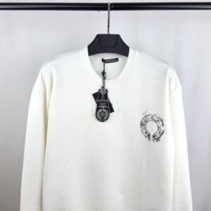 Chrome Hearts smoke effect horseshoe crewneck hoodie AAA replica UK — men's women's 2 colours designer reps
