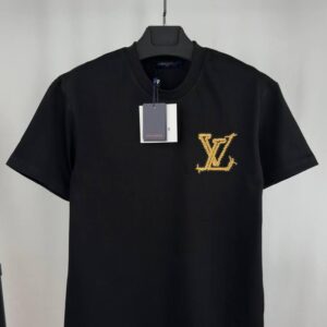 Louis Vuitton Embroidered Cotton t-shirt 2 colours AAA replica UK - men's women's designer reps sale