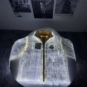 Moncler Maya 70 by Palm Angels jacket white AAA replica UK - men's women's designer reps sale