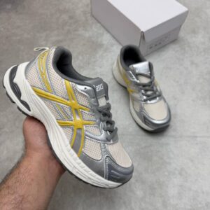 Asics Gel-Kayano 14 Pure Silver Yellow 1201A019-105 women's AAA replica trainers UK — designer reps sale