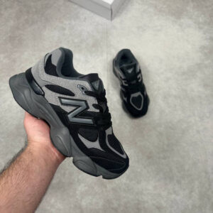 New Balance 9060 Black Castlerock Grey women's AAA replica trainers UK — designer reps sale