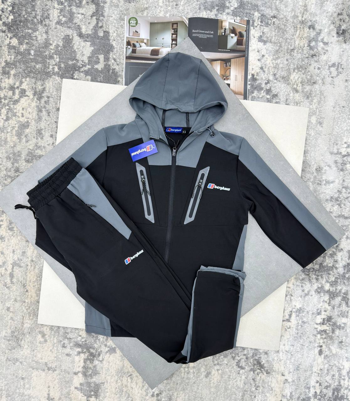 photo 5816801731306786263 y Berghaus Intervale Tech tracksuit dark grey black men's AAA replica UK — designer reps sale