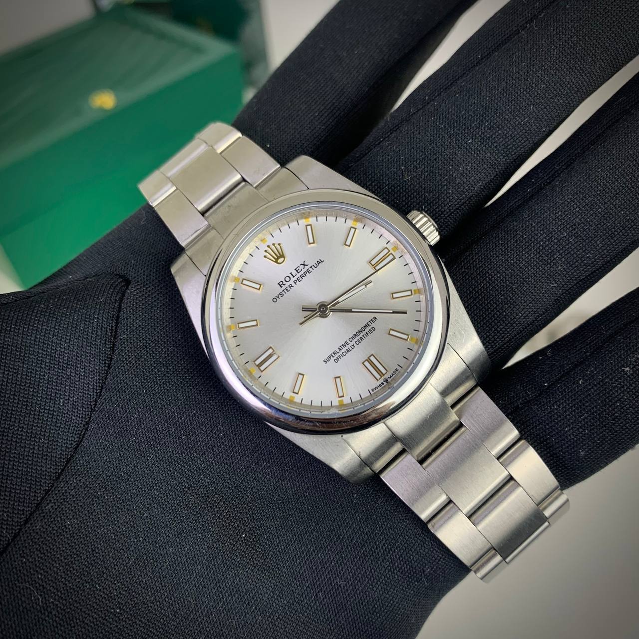photo 5816801731306786540 y Rolex Oyster Perpetual 126000 silver dial AAA replica watch UK — men's Rolex reps sale