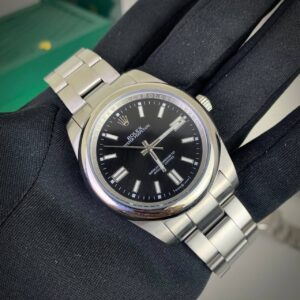 Rolex Oyster Perpetual 126000 black dial AAA replica watch UK — men's Rolex reps sale