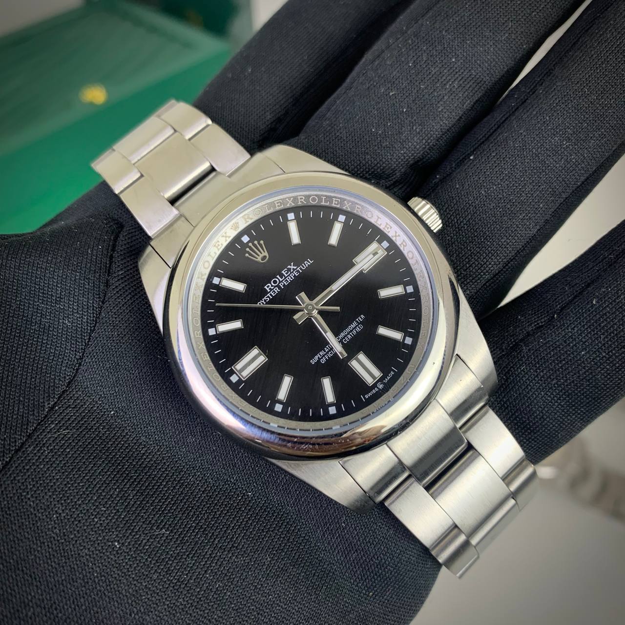 photo 5816801731306786541 y Rolex Oyster Perpetual 126000 black dial AAA replica watch UK — men's Rolex reps sale