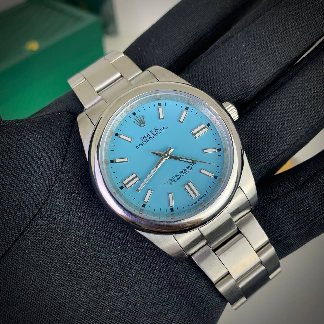 photo 5816801731306786543 y Rolex Oyster Perpetual 126000 sky blue dial AAA replica watch UK — men's Rolex reps sale
