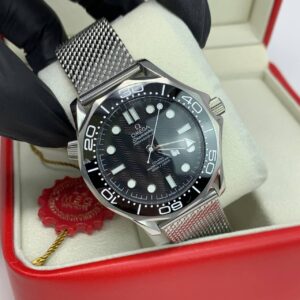Omega Seamaster Diver James Bond 60th Anniversary black dial AAA replica watch UK — men's Omega reps sale