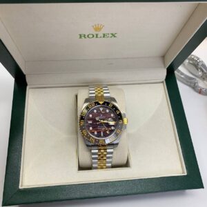 Rolex GMT-Master II Tiger Iron dial two-tone Jubilee 126713GRNR AAA replica watch UK — men's Rolex reps sale