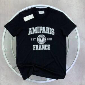 Ami Paris logo short sleeve t-shirt HTS008726 AAA replica UK — men's women's 2 colours designer reps sale