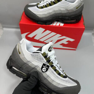 Nike Air Max 95 Black Medium Olive HJ5996-003 AAA replica trainers UK — men's designer reps sale