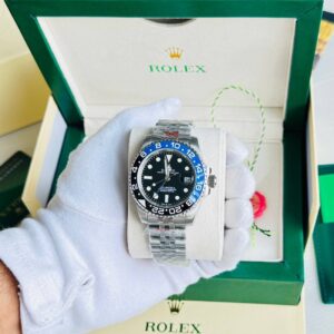 Rolex GMT-Master II Batgirl black dial Jubilee bracelet AAA replica watch UK — men's Rolex reps sale