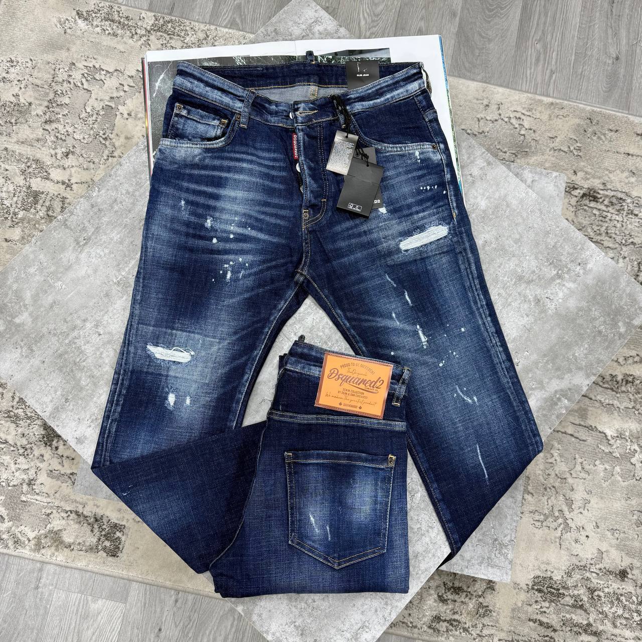 photo 5821087451538199391 y Dsquared2 dark blue slim fit Skater AAA replica jeans UK — men's designer reps sale multiple waist sizes