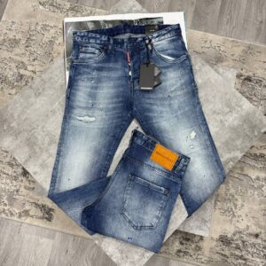 Dsquared2 distressed mid-blue AAA replica jeans UK — men's designer reps sale multiple waist sizes