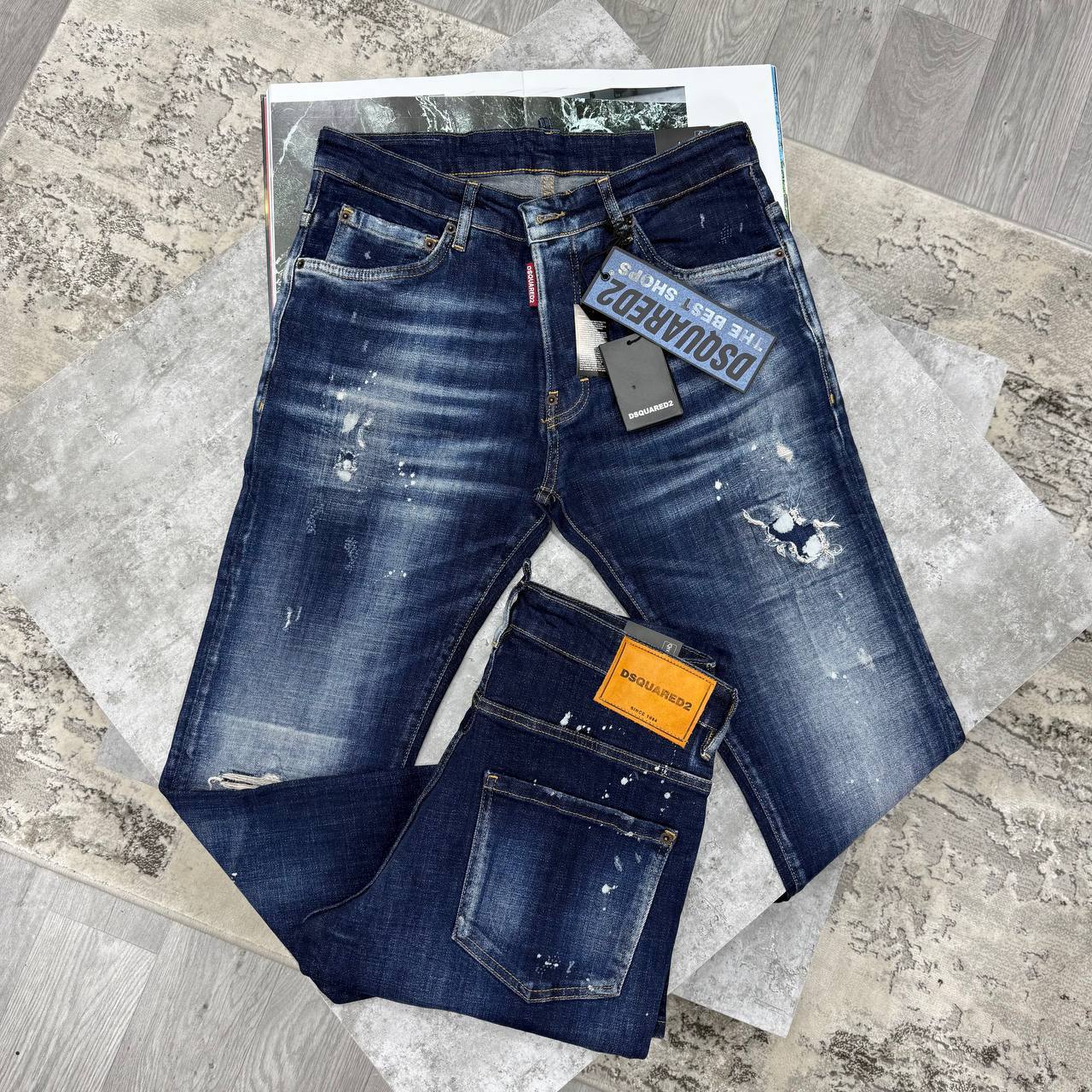photo 5821087451538199393 y Dsquared2 slim leg dark navy AAA replica jeans UK — men's designer reps sale multiple waist sizes