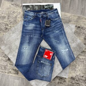 Dsquared2 Capsule Patch Skater blue AAA replica jeans UK — men's designer reps sale multiple sizes