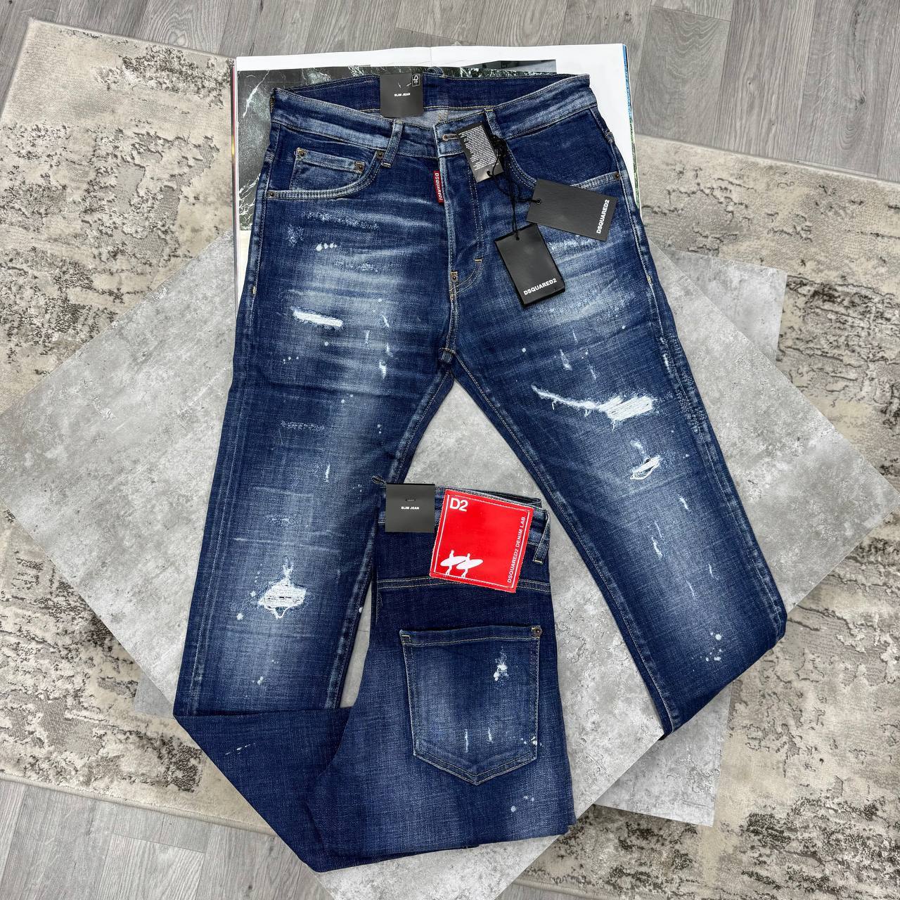 photo 5821087451538199399 y Dsquared2 Capsule Patch slim blue AAA replica jeans UK — men's designer reps sale multiple waist sizes