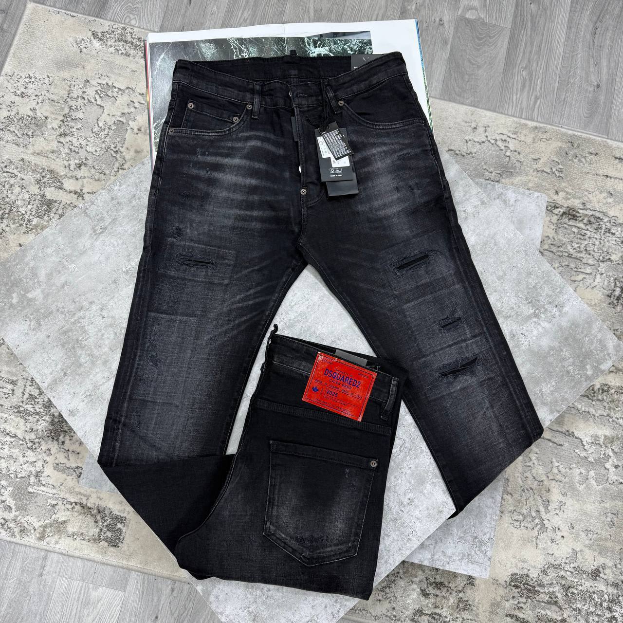 photo 5821087451538199403 y Dsquared2 Skater Capsule Patch slim fit black AAA replica jeans UK — designer reps sale men's