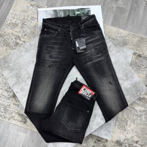 Dsquared2 Ciao Bella Edition slim fit black AAA replica jeans UK — men's designer reps sale multiple waist sizes