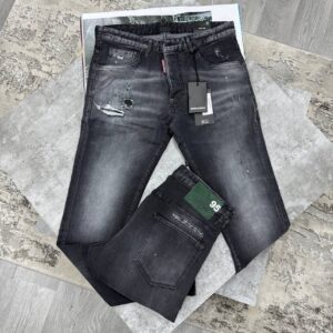 Dsquared2 95 Edition slim fit faded grey black AAA replica jeans UK — men's designer reps sale
