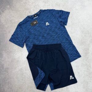 Montirex Trail 2.0 running t-shirt shorts set navy blue men's AAA replica UK — designer reps sale