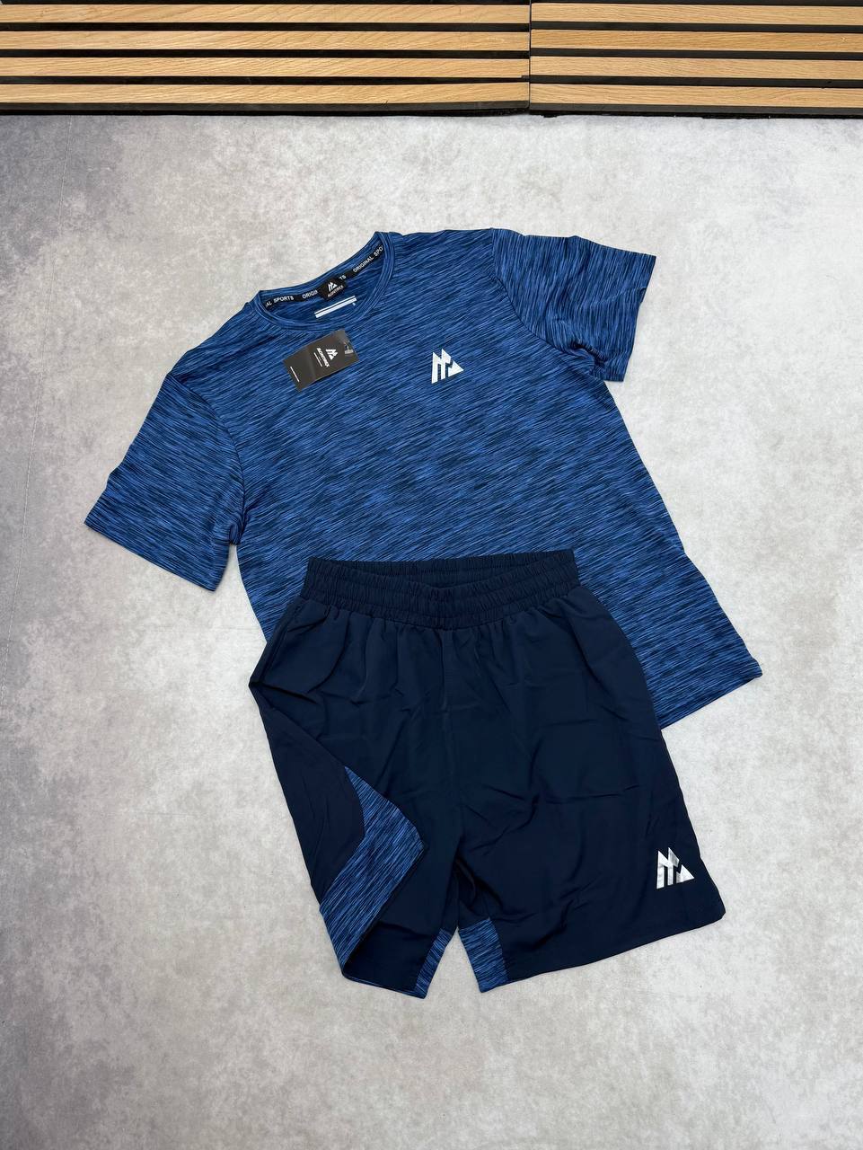 photo 5821087451538199702 y Montirex Trail 2.0 running t-shirt shorts set navy blue men's AAA replica UK — designer reps sale