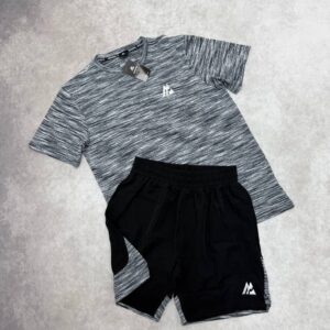 Montirex Trail 2.0 running t-shirt shorts set grey men's AAA replica UK — designer reps sale