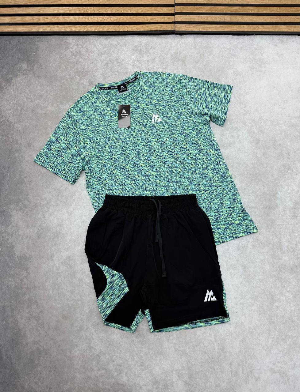 photo 5821087451538199705 y Montirex Trail 2.0 running t-shirt shorts set green multi men's AAA replica UK — designer reps sale