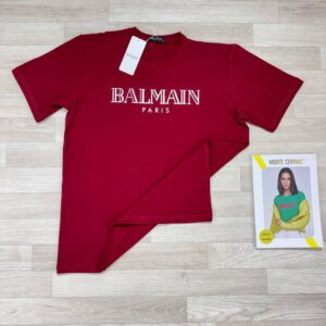 Balmain Cotton Logo-Print t-shirt different colours AAA replica UK - men's women's designer reps sale