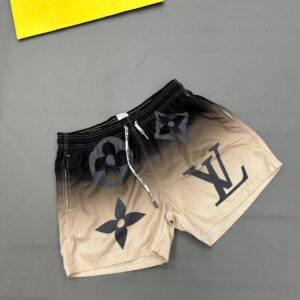 Louis Vuitton LV Monogram black beige gradient swim shorts men's AAA replica UK — designer reps sale