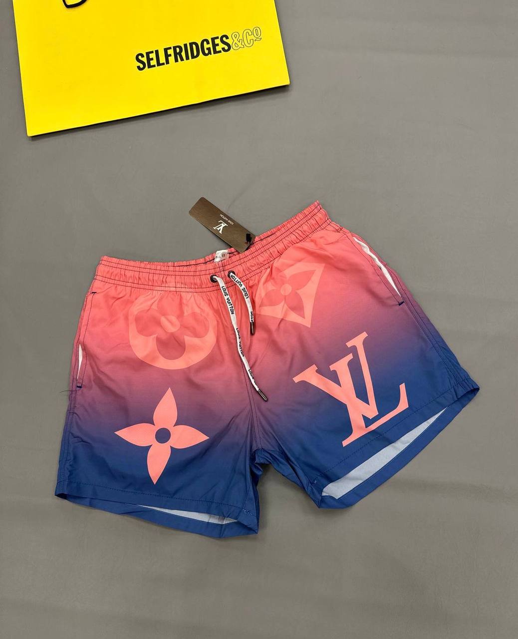 photo 5823339251351882868 y Louis Vuitton LV Monogram pink blue gradient swim shorts men's AAA replica UK — designer reps sale