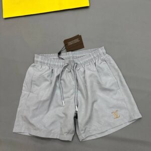 Louis Vuitton LV logo monogram signature swim shorts grey men's AAA replica UK — designer reps sale