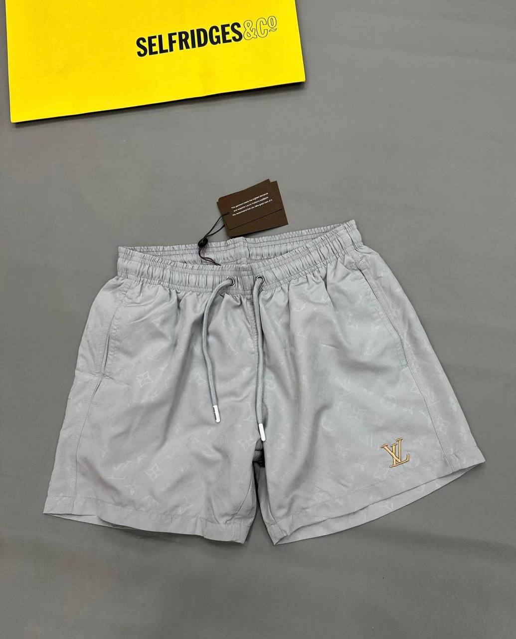 photo 5823339251351882876 y Louis Vuitton LV logo monogram signature swim shorts grey men's AAA replica UK — designer reps sale
