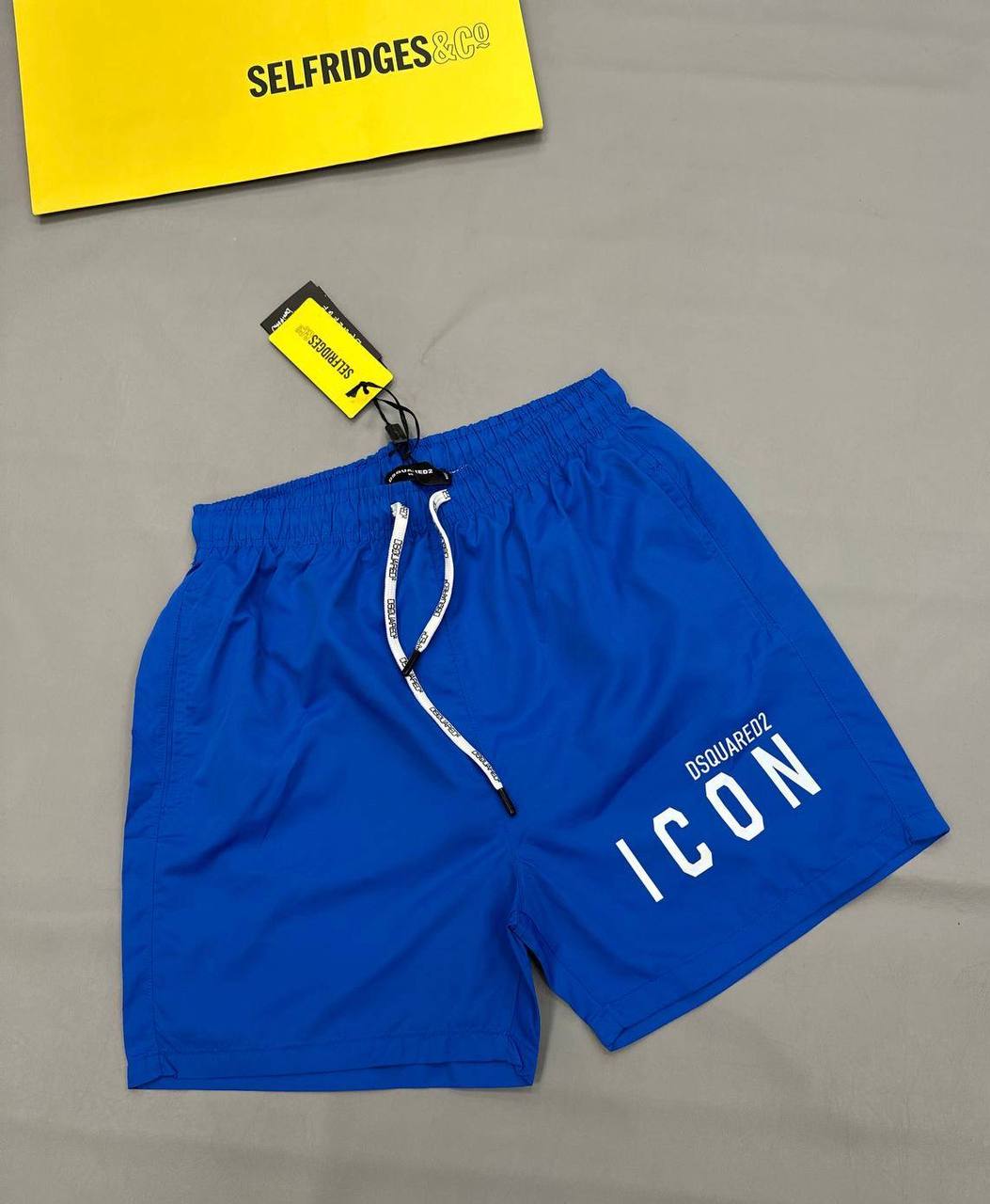 photo 5823339251351882899 y Dsquared2 Icon logo print drawstring swim shorts men's AAA replica UK — 2 colours designer reps sale