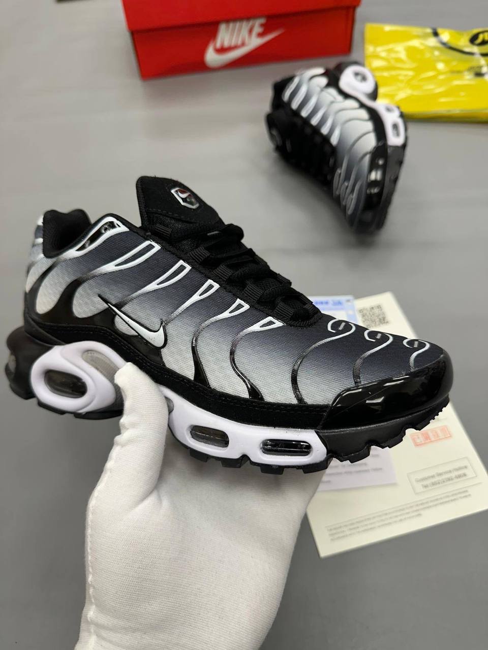 photo 5823339251351882920 y 6dcfed33 33ae 46e3 8266 b180a790ae21 Nike Air Max Plus TN Black Silver White DM0032-003 men's AAA replica trainers UK — designer reps sale