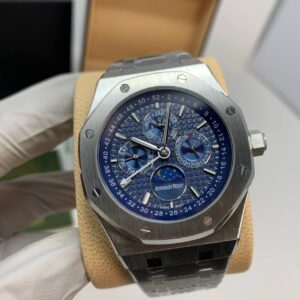 Audemars Piguet Royal Oak Perpetual Calendar 26574ST Blue Dial AAA replica watch UK - men's AP reps sale