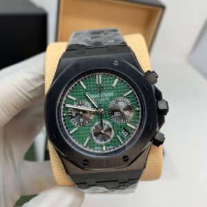 Audemars Piguet Royal Oak Chronograph Green Dial 26240CE black ceramic AAA replica watch UK - men's AP reps