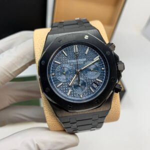 Audemars Piguet Royal Oak Chronograph Blue Dial 26240CE black ceramic AAA replica watch UK - men's AP reps