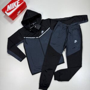 Nike Tech Fleece Signature tracksuit black grey men's AAA replica UK - designer reps sale