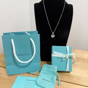 Tiffany and Co Blue Enamel Heart Tag necklace AAA replica UK - women's designer reps sale